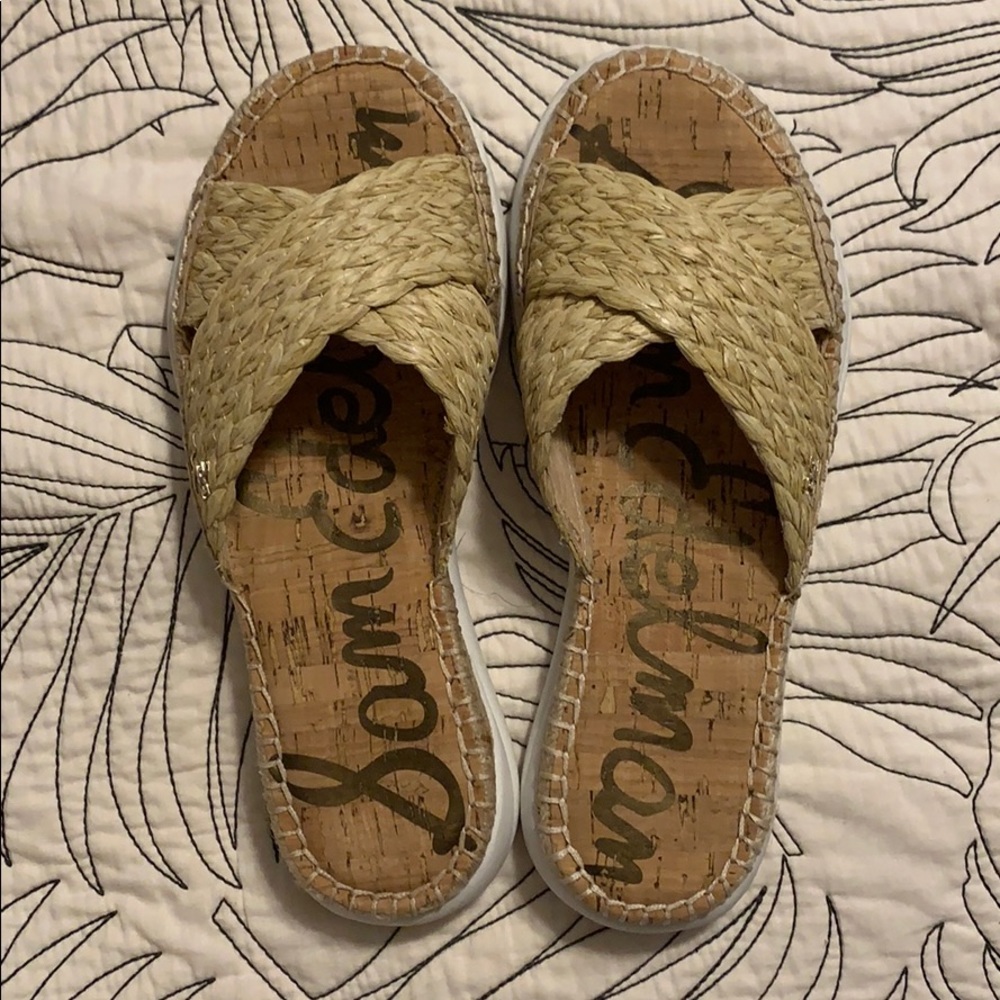 Sam Edelman Jovie Jute Slides Sandals sz 7
